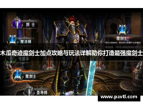 木瓜奇迹魔剑士加点攻略与玩法详解助你打造最强魔剑士